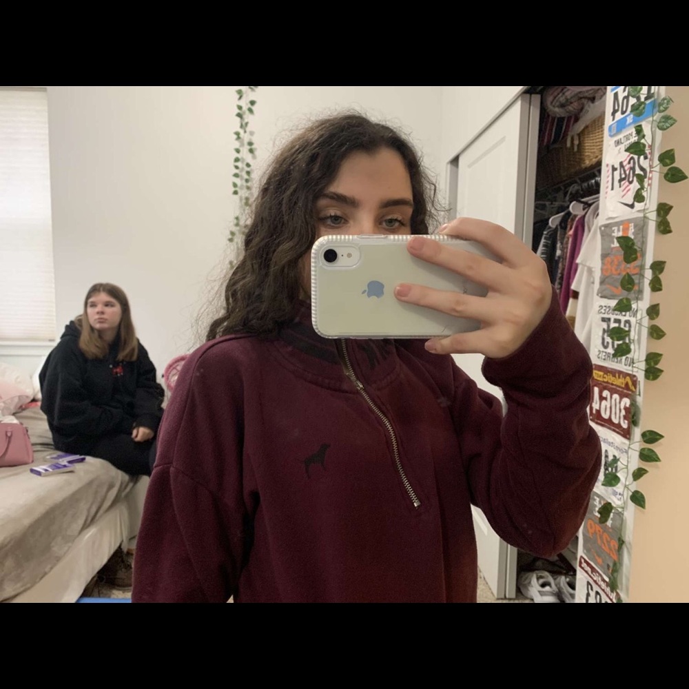 Pink brand quarter zip